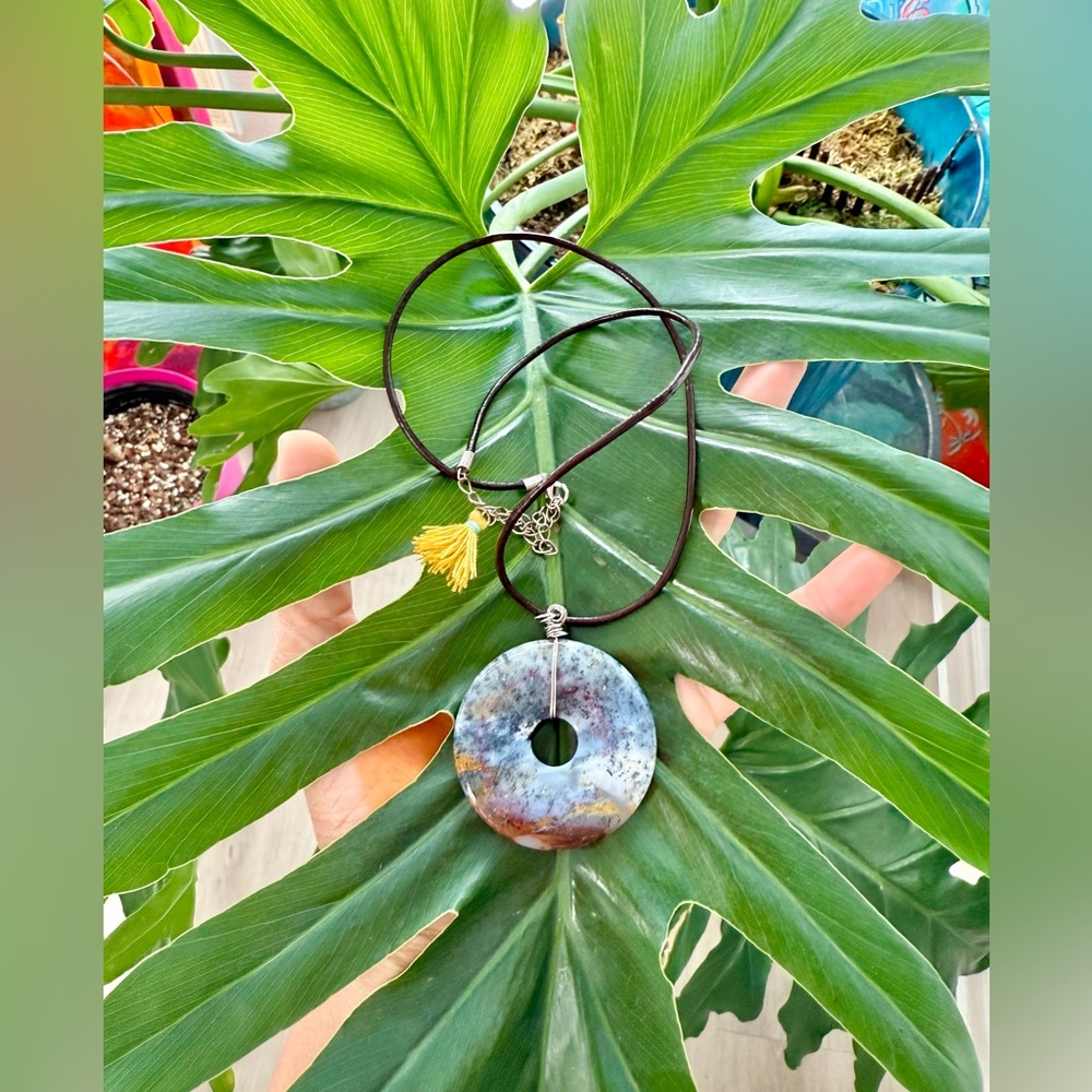 Dendritic Opal necklace